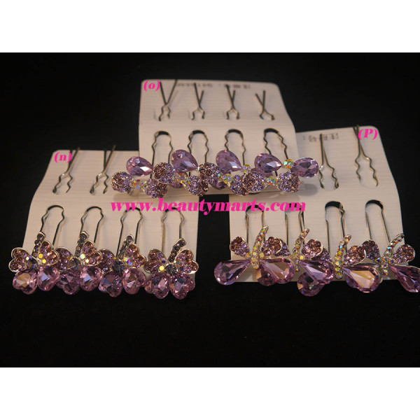 Bridal Rhinestone Mini Hair Pin (4pcs)